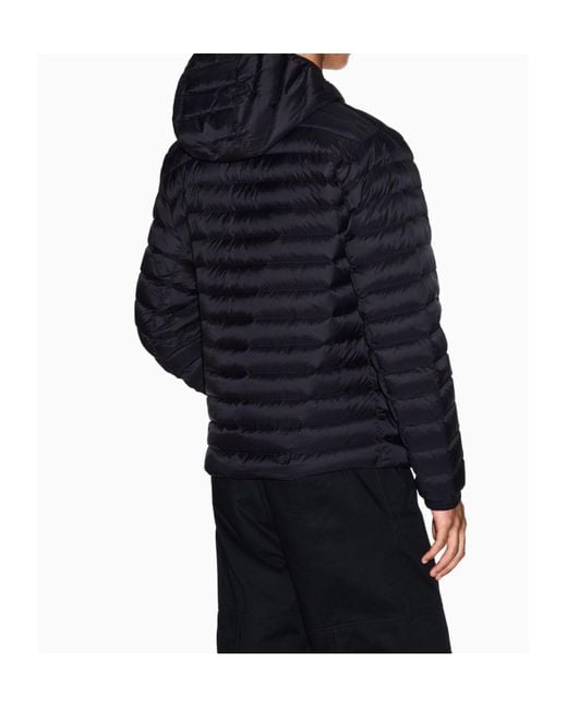 ARMANI EXCHANGE Blue Zipper Down Jacket for men