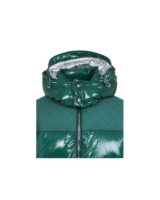 Casablanca Green Logo Hood Down Jacket for men