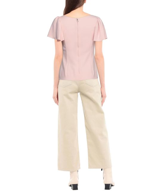 Dolce & Gabbana Pink Minimalist Short-Sleeve Top