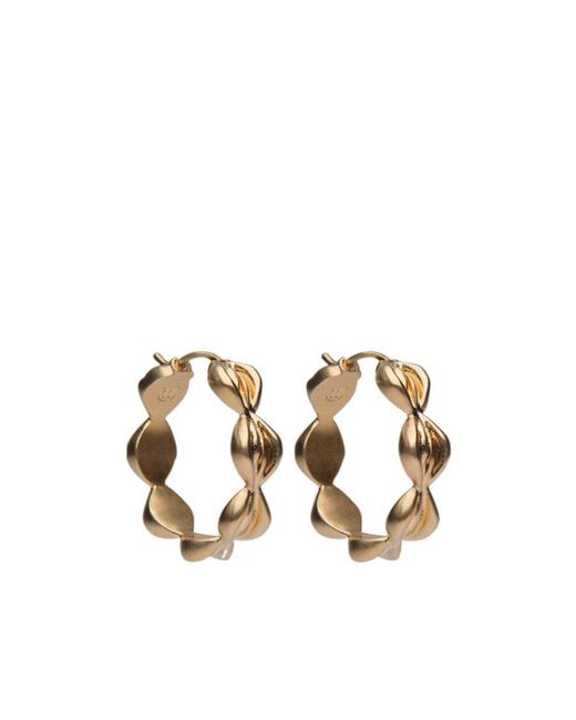Maison Margiela Metallic Timeless Hoop Earrings