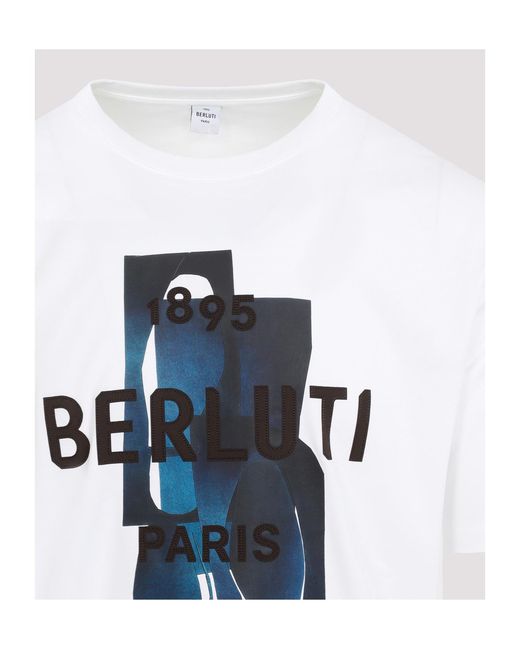 Berluti Blue Short-Sleeved T-Shirt for men
