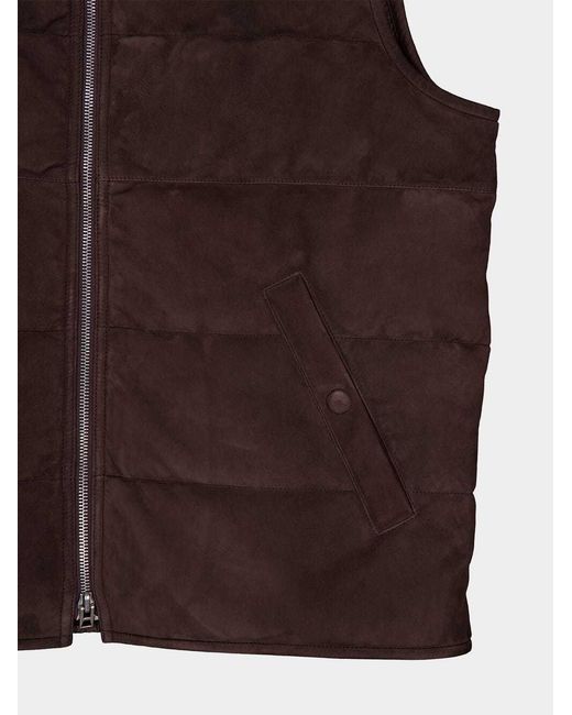 Tom Ford Brown High-Neck Light Fill Gilet for men