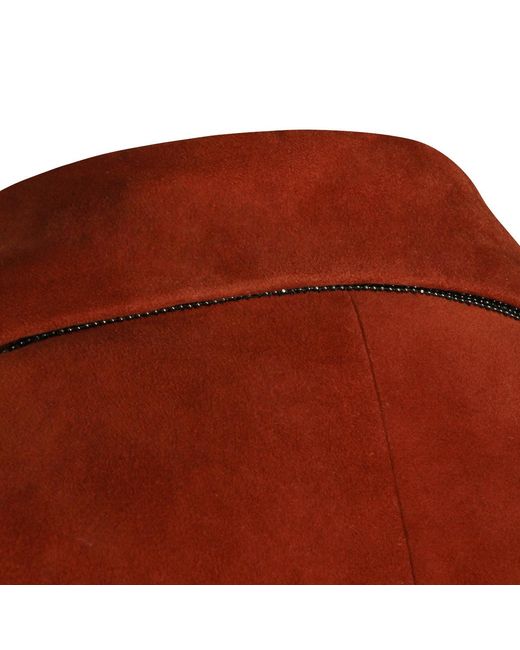 Brunello Cucinelli Brown Single-Breasted Blazer