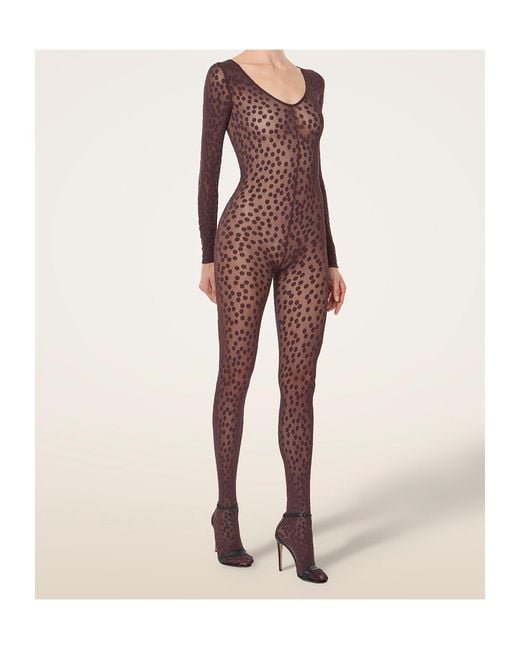 Wolford Multicolor Dots-Pattern Catsuit
