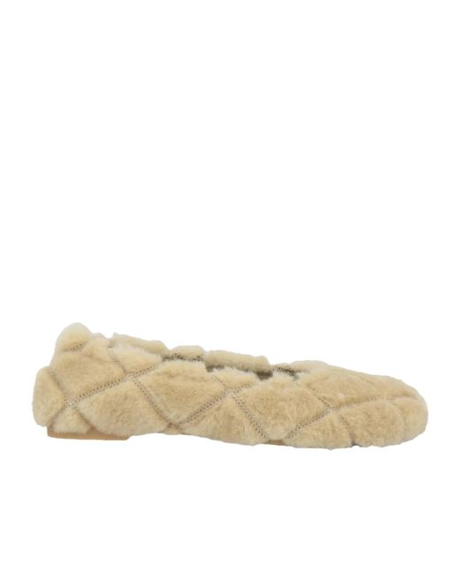 Burberry Natural Minimalist Ballet Flats