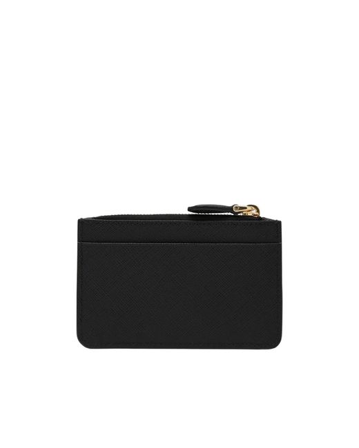 Prada Black Zipper Card Bag