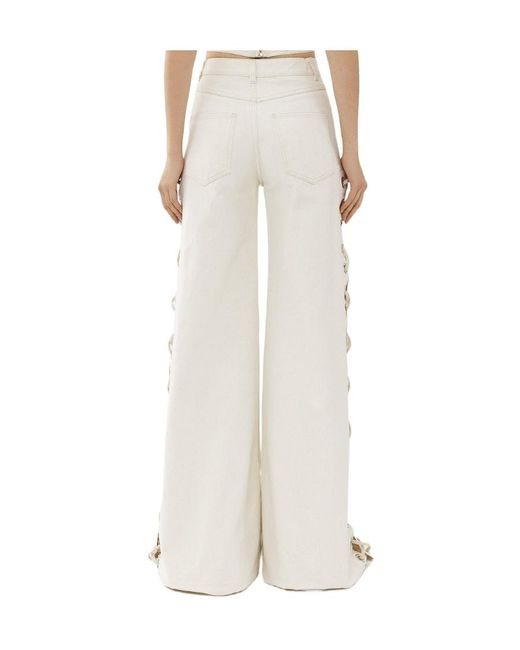 Chloé White Chloé Wide-Leg Rave Jeans