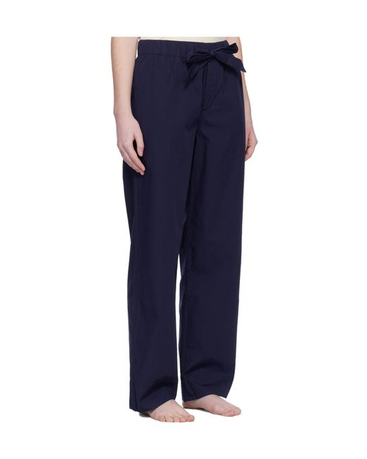 Tekla Blue Drawstring Pajama Pants for men