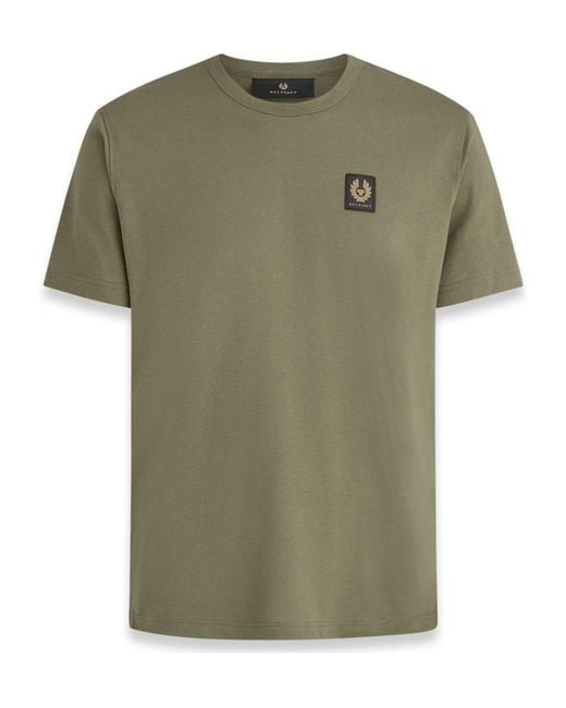Belstaff Green Short-Sleeved T-Shirt for men