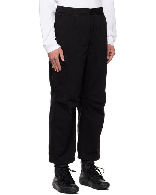 Carhartt Brown Logo Patch Cargo Trousers for men