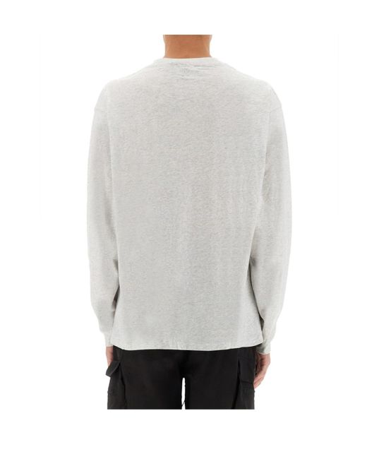 Represent White Initial Long-Sleeved T-Shirt for men