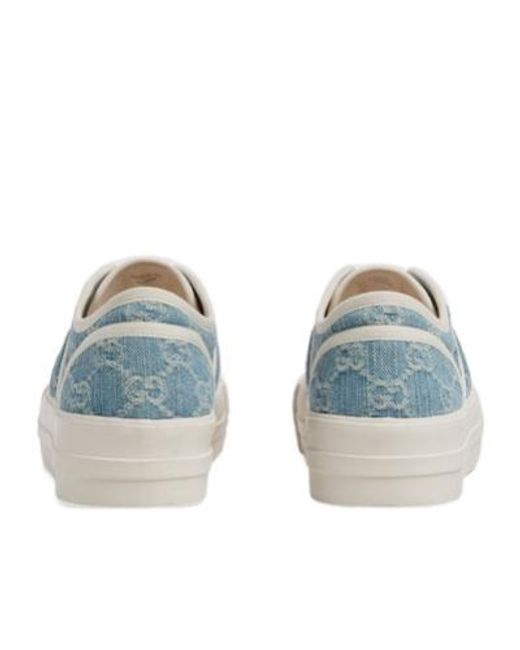 Gucci Blue Chunky Sneaker, Fabric