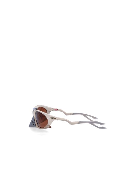 Oakley White Geometric Sunglasses for men