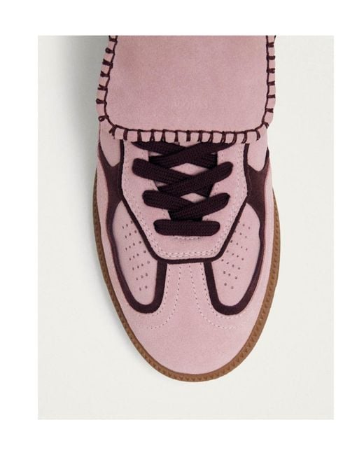 Alohas Pink Fold-Over Tongue Low-Top Sneakers