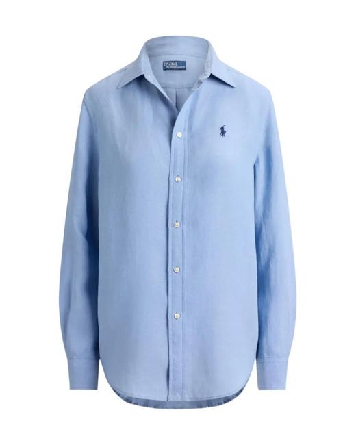 Polo Ralph Lauren Blue Long Sleeve Button Front Shirt