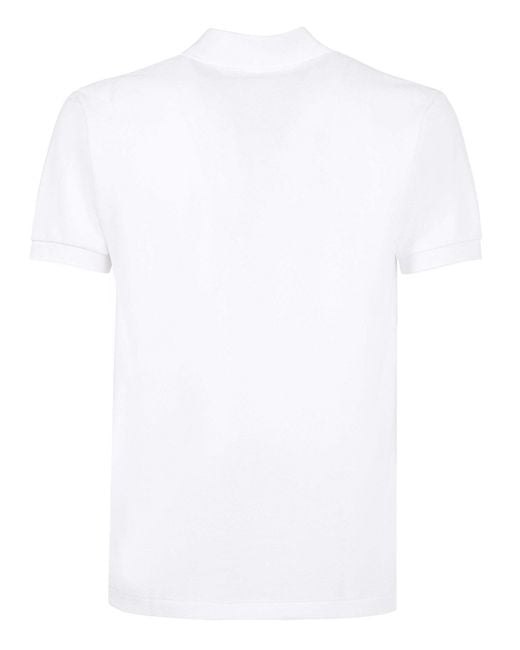 COMME DES GARÇONS PLAY White Short-Sleeved Polo Shirt for men