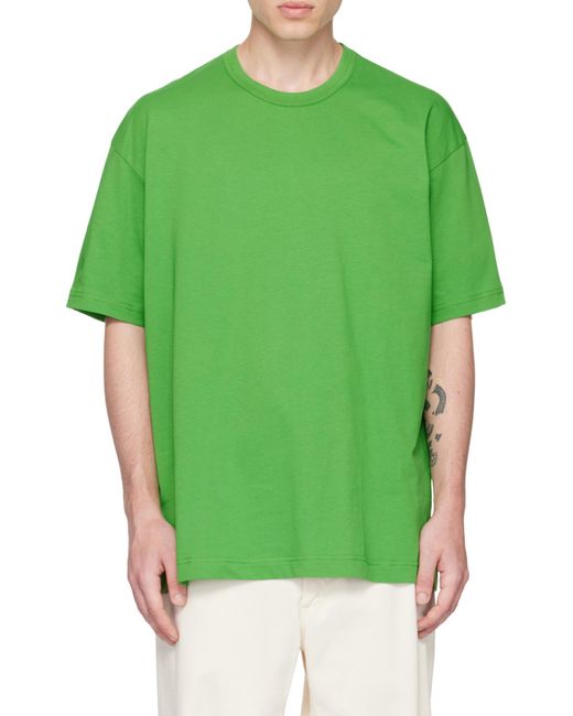 Comme des Garçons Green Logo Short-Sleeved T-Shirt for men