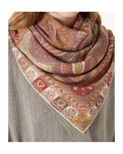 Loro Piana Pink Pattern Scarf