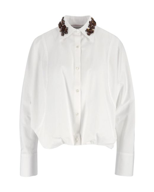 Ermanno Scervino White Long-Sleeved Shirt