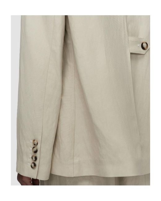 Joseph Natural Rochd Button Single-Breasted Blazer