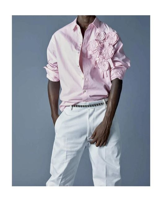 DSquared² White Cotton Trousers for men