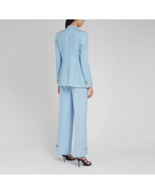 Tagliatore Blue Parigi Double Breasted Tailored Blazer