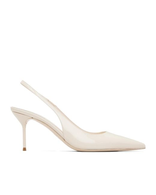 Paris Texas White Lidia Slingback Heeled Sandals