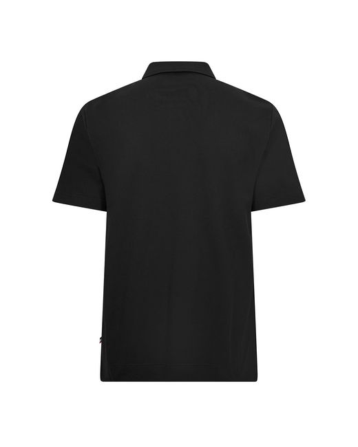 Moncler Black Gren Ss Polo Sn62 for men