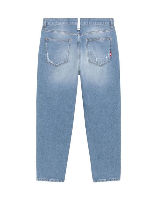 AMISH Blue Damaged Jeans for men