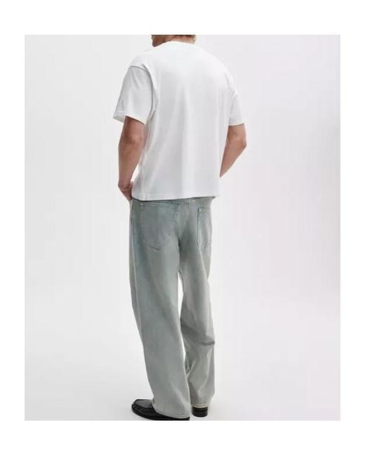 Rag & Bone White Crew-Neck T-Shirt for men