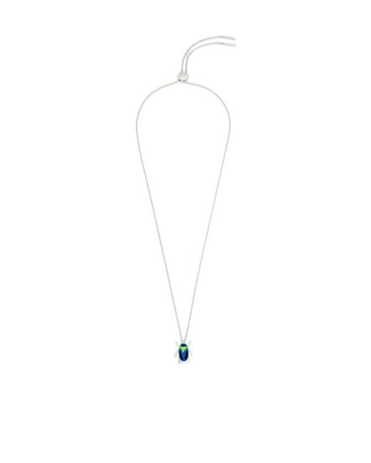Loewe White Scarabeo Necklace