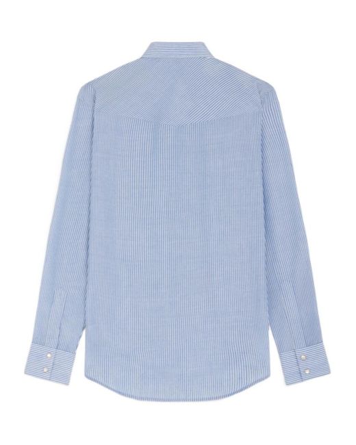 Céline Blue Long Sleeve Shirt for men