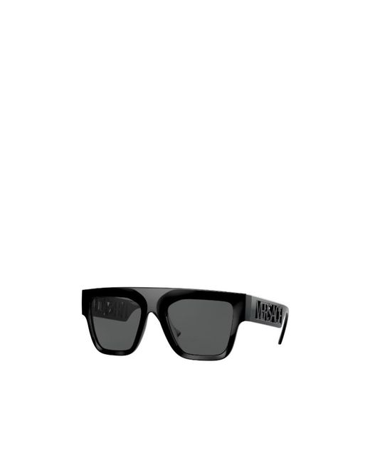 Versace Gray Logo Sunglasses for men