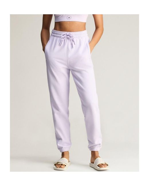 Adidas By Stella McCartney Purple Drawstring Track Pants