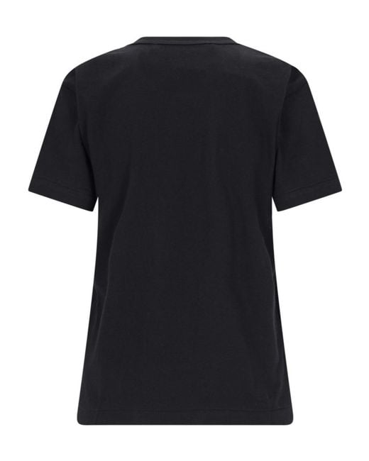 COMME DES GARÇONS PLAY Black Short-Sleeved T-Shirt