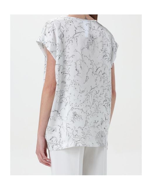 Fabiana Filippi Gray Printed Top