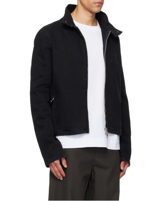 Courreges Black Courrèges City Shadow Denim Jacket for men