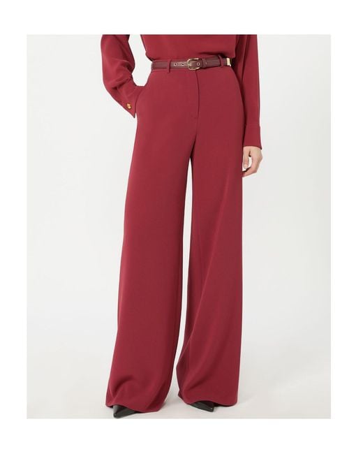 Max Mara Red Studio Mstamico Belted Trousers