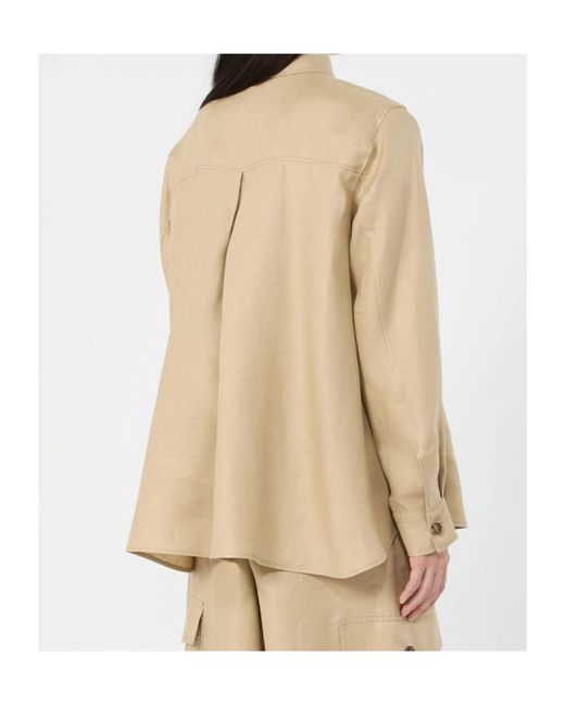 Weekend by Maxmara Natural Wkipomposa Long-Sleeved Shirt Jacket
