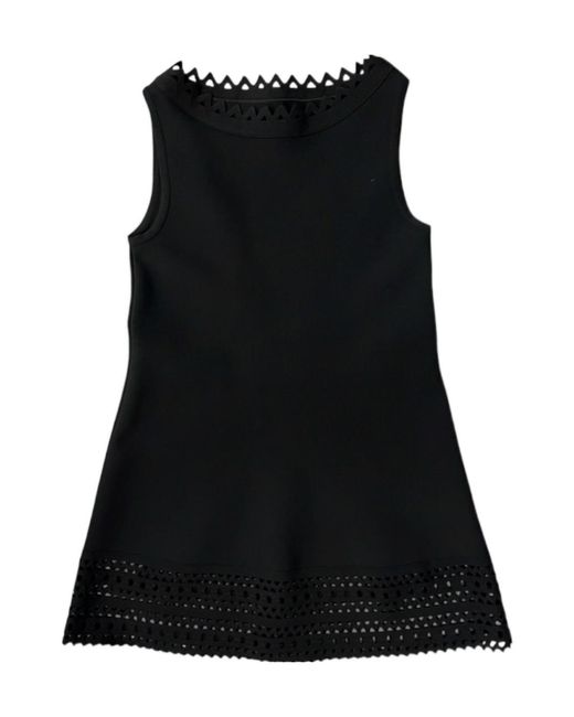 Alaïa Black Round Neck Dress
