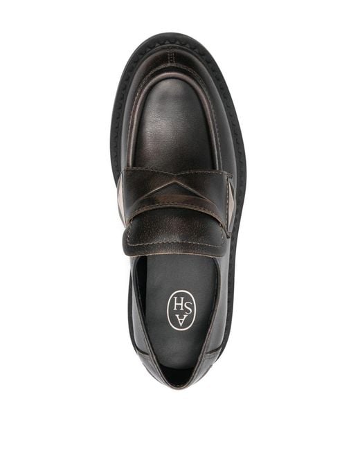 Ash Black Round-Toe Loafers