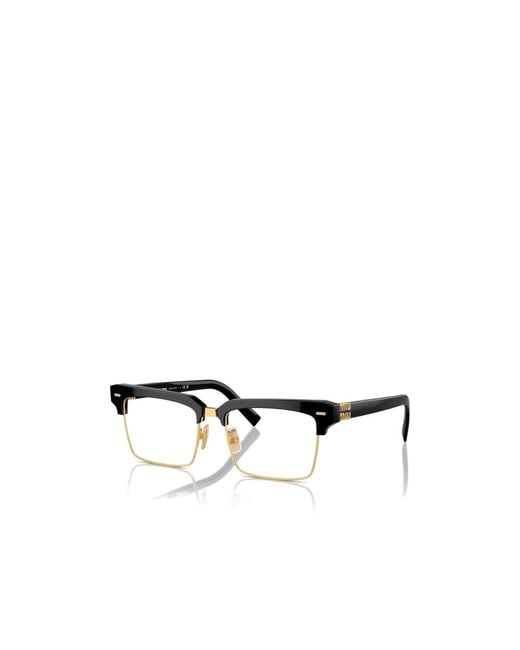 Miu Miu White Logo Flat Mirror