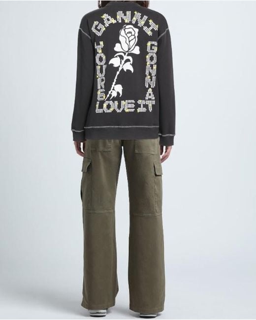 Ganni Black Sweatshirts