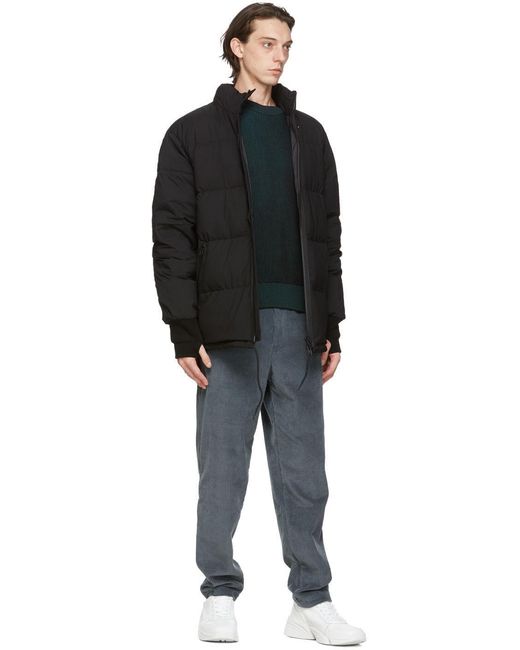 KENZO Black Tiger Patch Down Jacket for men