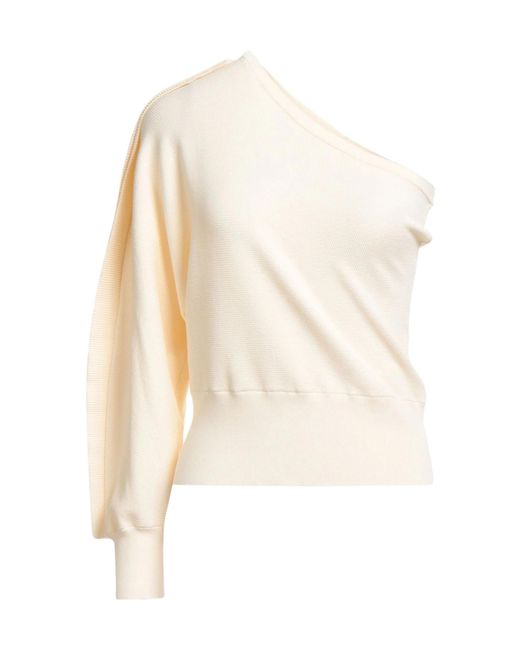 Max Mara White Monochromatic Knitting Top