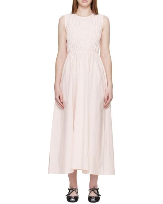 CECILIE BAHNSEN Pink Round-Neck Dress