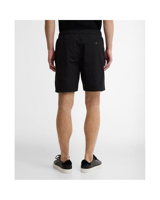 Barbour Black Logo Patch Shorts for men