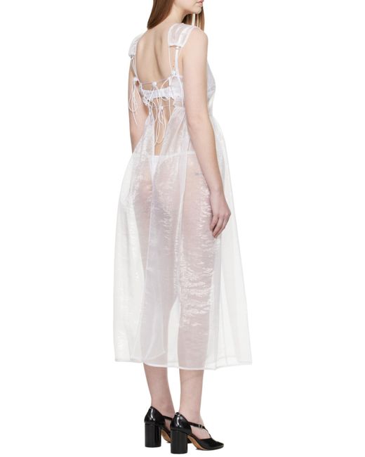 CECILIE BAHNSEN White Sleeveless Dress