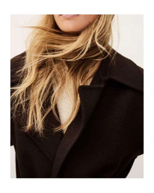 Ba&sh Black Belted Coat