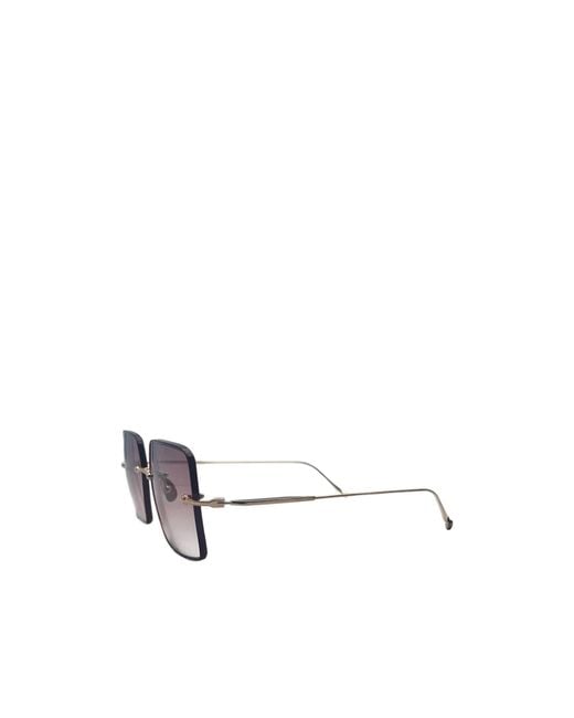 Matsuda White Square-Frame Sunglasses for men